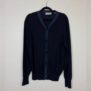 Tomorrowland Toriko Tricot Knit Silk Cashmere Button Front Preppy Cardigan Large